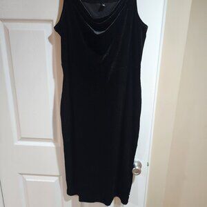 Velvet slip dress